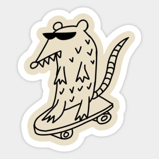 One rad possum Sticker